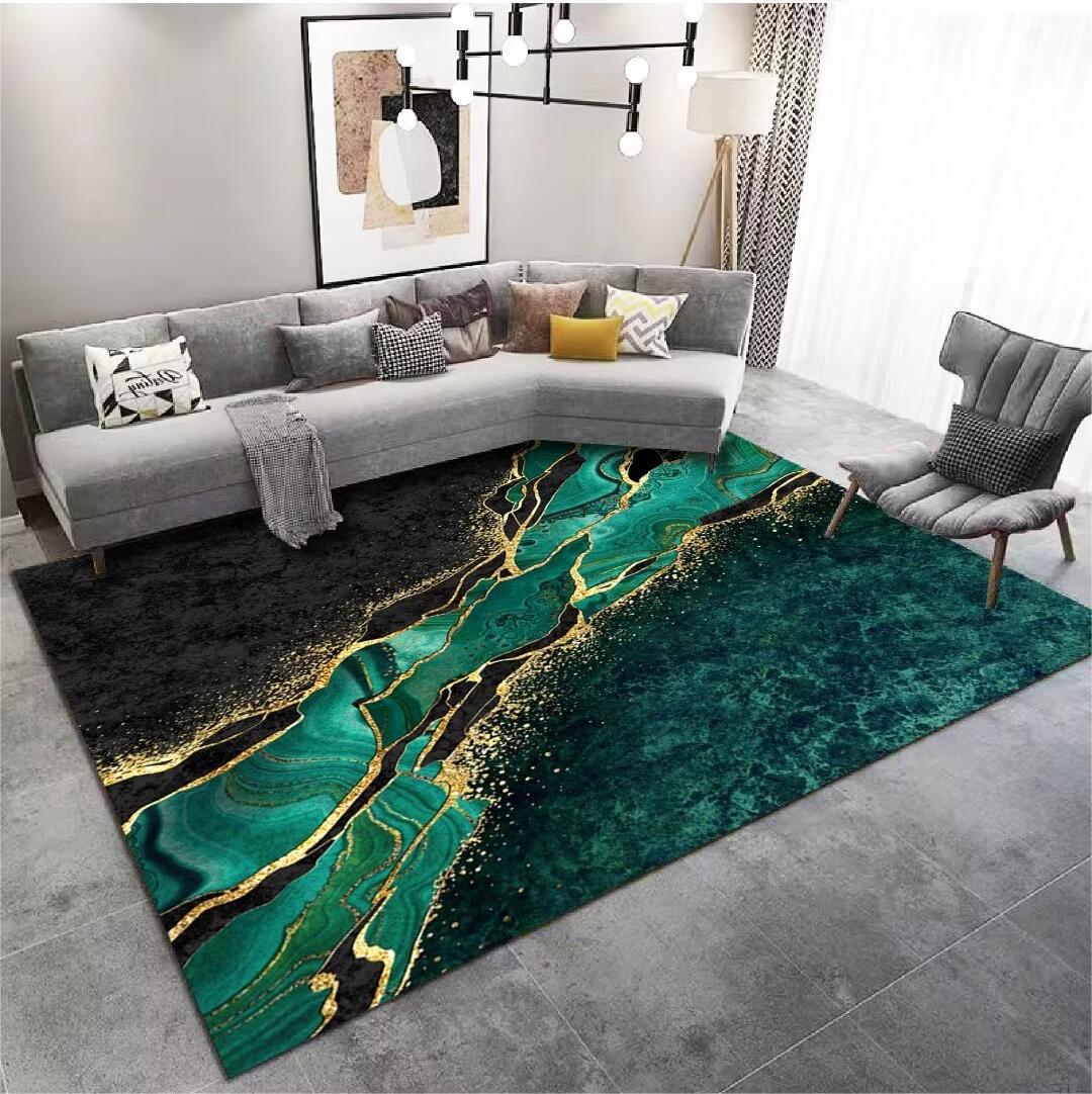 Crystal Velvet Carpet Light Luxury Home Bedroom Non-Slip Wear-Resistant Bedside Blanket Living Room Dirty-Resistant Easy to Care Sofa Coffee Table Blanket