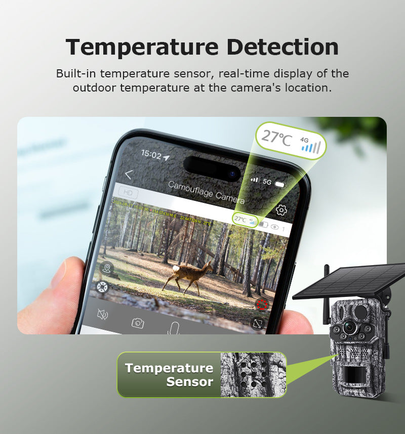 Private Model4G Camouflage Camera Camera Smart GPS Positioning AI Supports temperature detection recognition