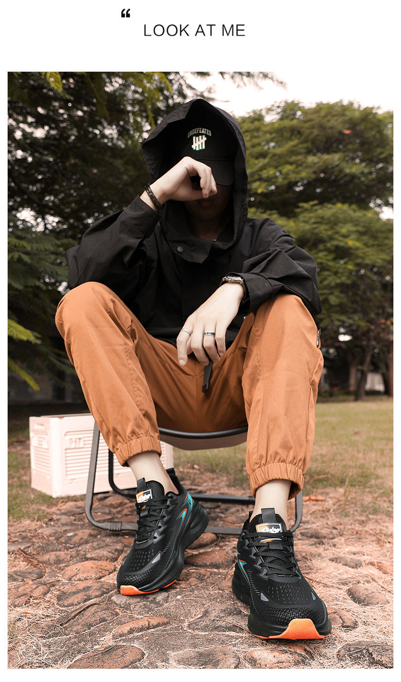 Large Size Leather Surface Fleece-Lined Thickened Warm Casual Sports Shoes Waterproof Non-Slip Cotton Shoes Real Explosive Carbon Plate Running Shoes