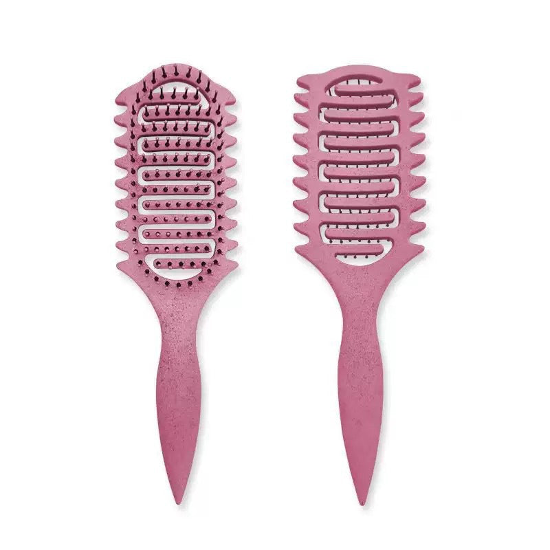 Bounce Curl Defining Styling Comb Smooth Hair Hollow Tail Three-Prong Scalp Cleaning Comb Sea King Curl Hair Styling Comb