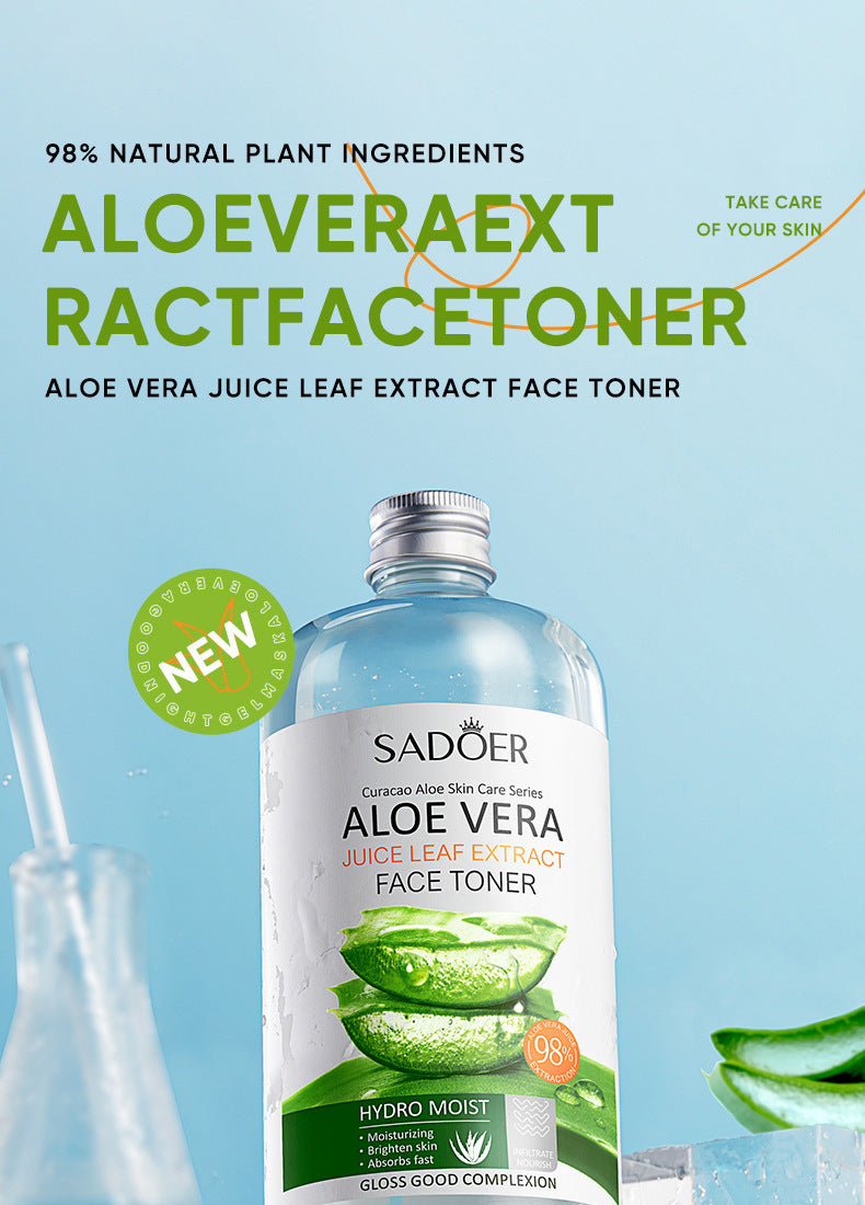 Full English Aloe Vera Skincare Set SADOER Cleansing, hydrating, moisturizing, and nourishing  foreign trade manufacturer wholesale