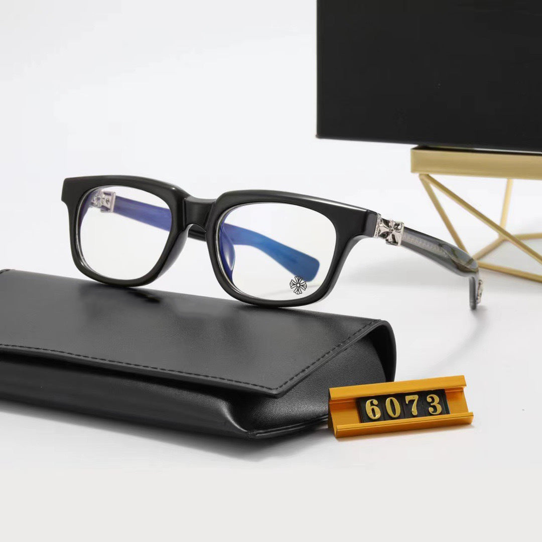 New European and American Style Sunglasses for Men and Women, Square Frame, Classic Travel Fashion Optical Glasses6073