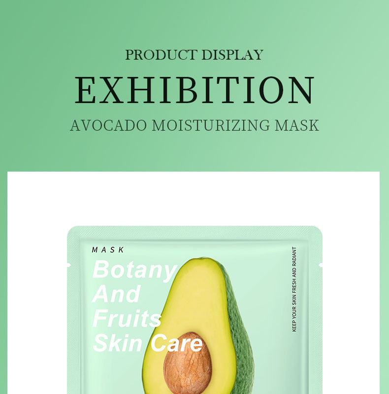 Fruit Mask SADOER Avocado Rose Hydrating Moisturizing Tablets Cross-border Foreign Trade Skincare Wholesale