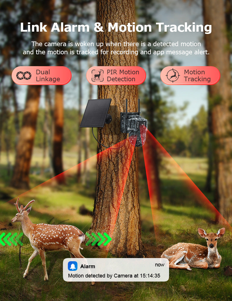 AOV Low Power Consumption4G Solar camera outdoor wireless600Ten Thousand Pairs of Lenses
