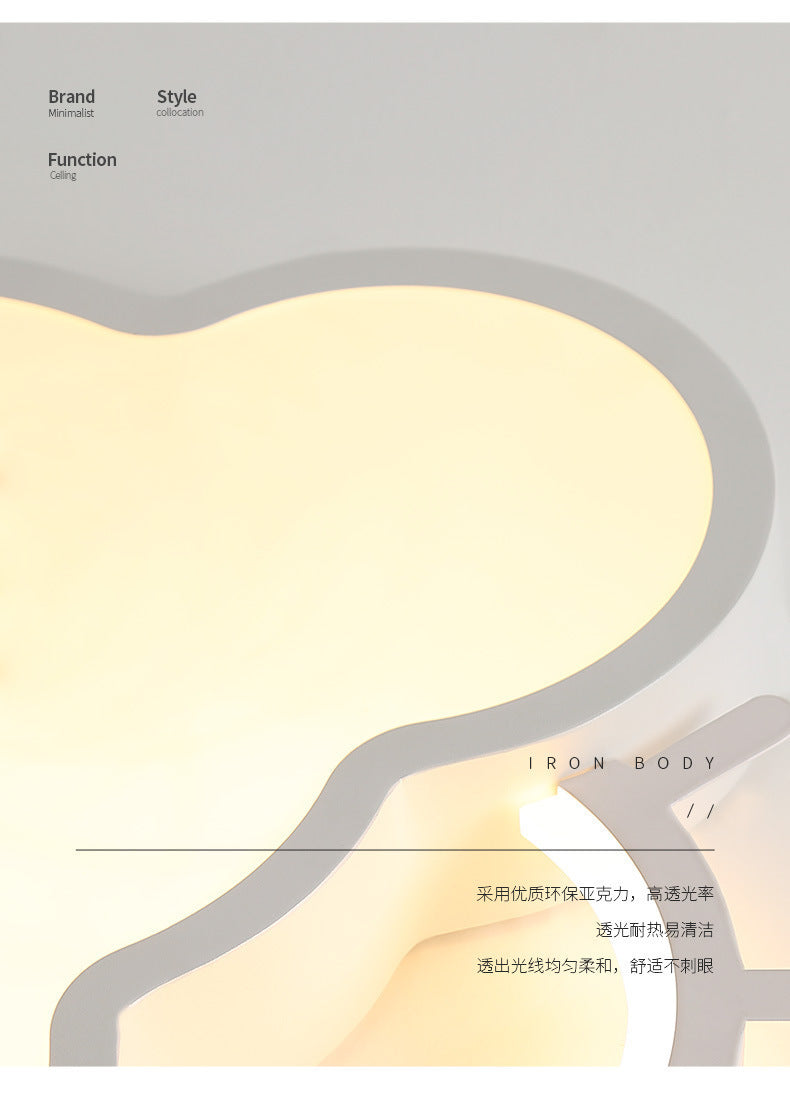 Cloud Lamp Full Spectrum Eye Protection Princess Room Children's Room Bedroom Lighting Personality Ceiling Lamp Modern Simple Cartoon