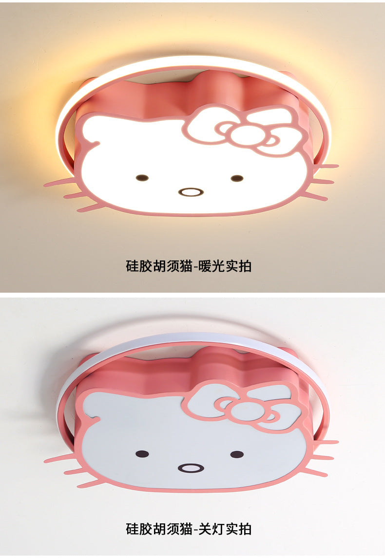 Children's Room Bedroom Lamp Boys Girls Pink Creative Cartoon Ceiling Lamp Cozy Romantic Room Lamp Master Bedroom Lamp