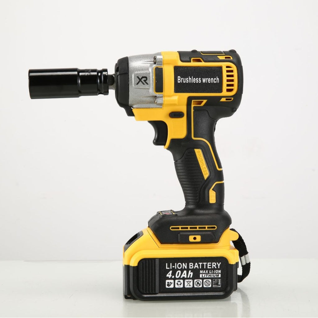 Electric Tool Set Brushless Electric Wrench Lithium Battery Angle Grinder Two-Piece Set Rechargeable Auto Repair Household Impact Drill