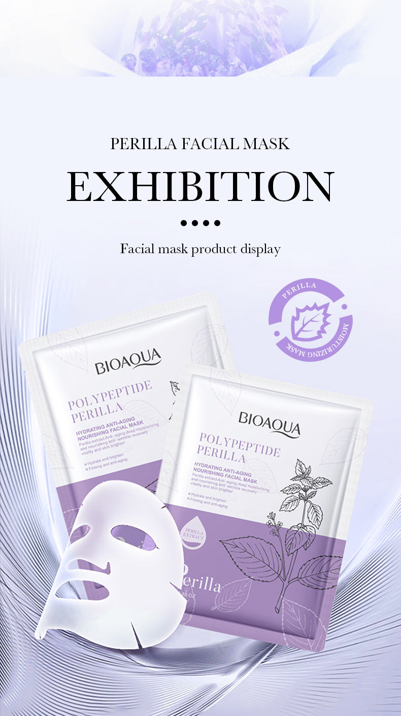 Perilla Mask25g BIOAOUA Polypeptide Hydrating Moisturizing Tablets for Cross-Border Wholesale