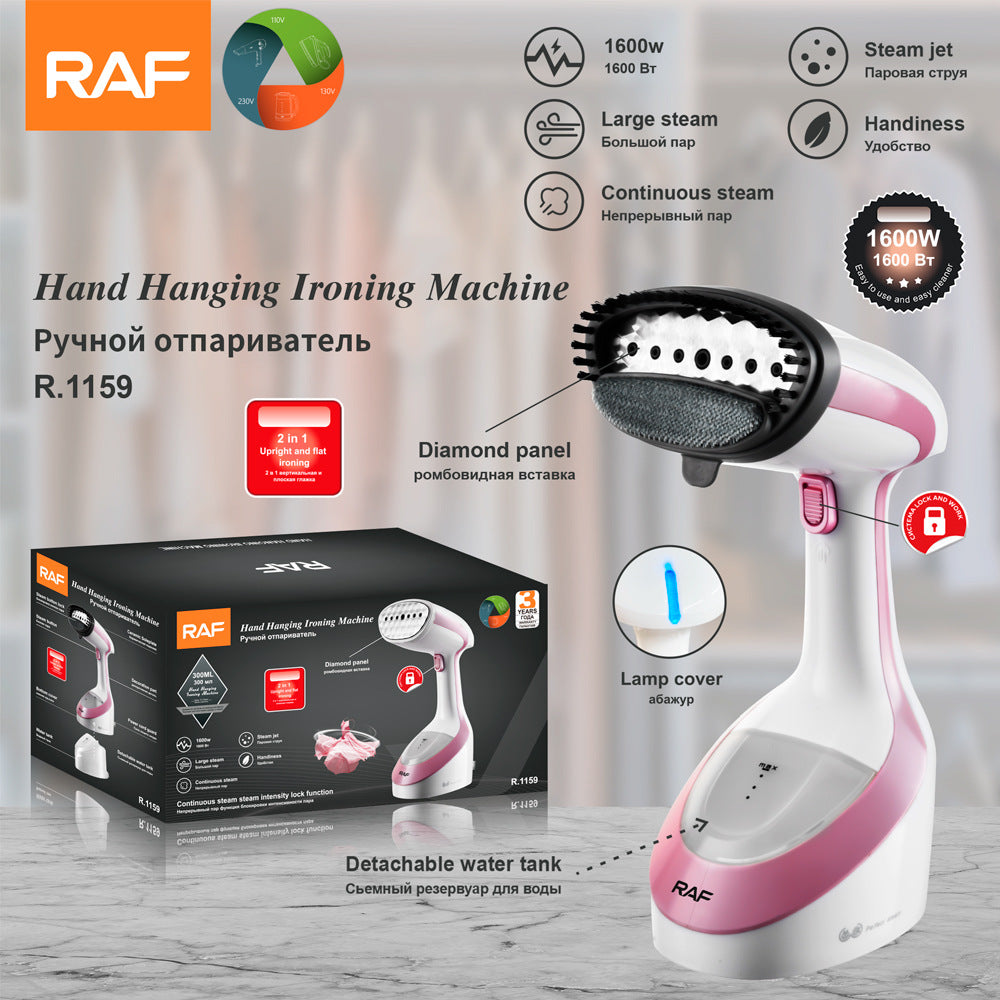 RAF EU Standard Handheld Electric Iron Steam Small Household Garment Steamer Mini Ironing Machine Garment Steamer Iron