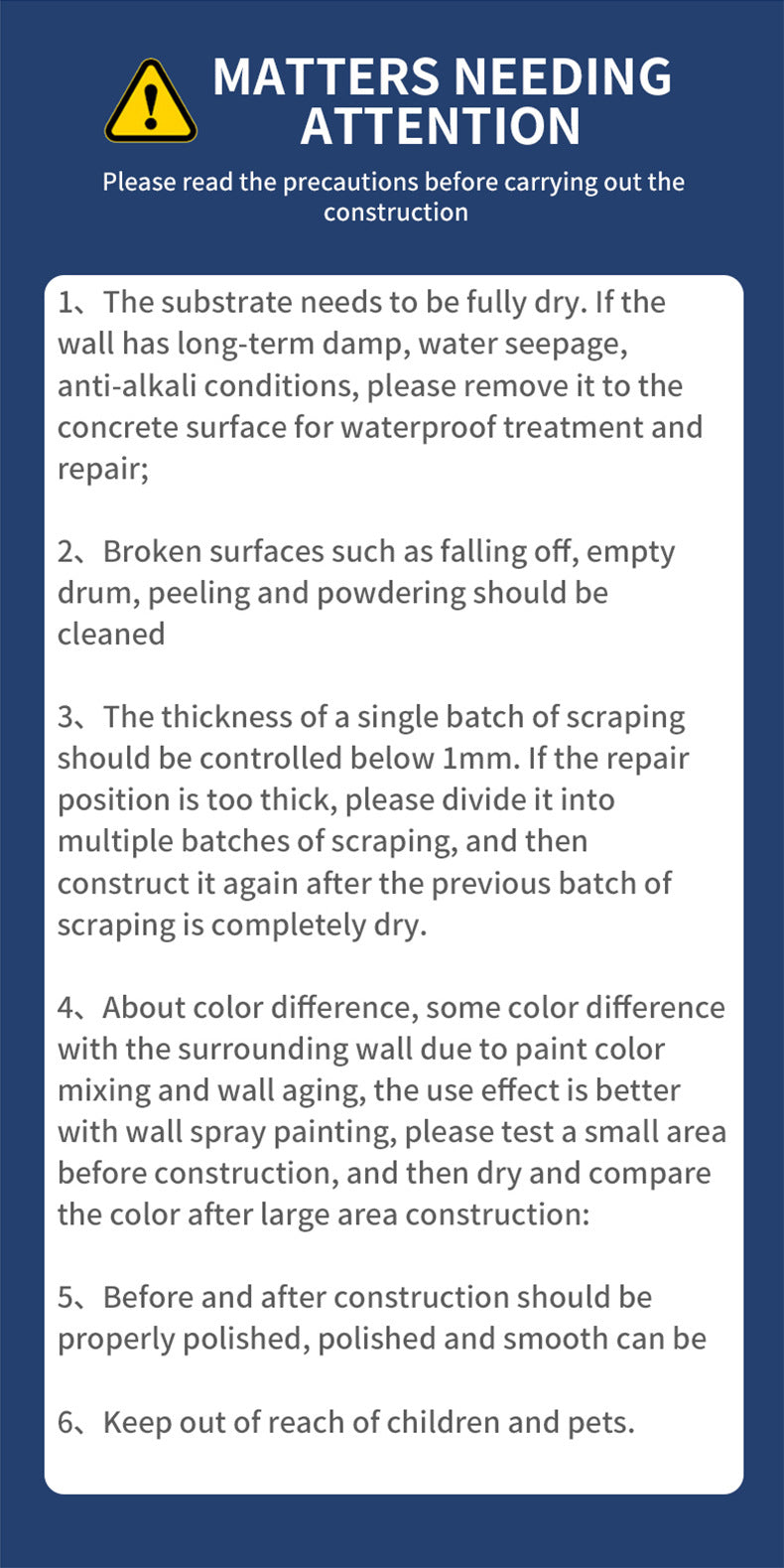 Qixia Wall Repair Paste Anti-Mold Crack Nail Hole Repair Paste White Putty Paste Household Wall Repair Paste