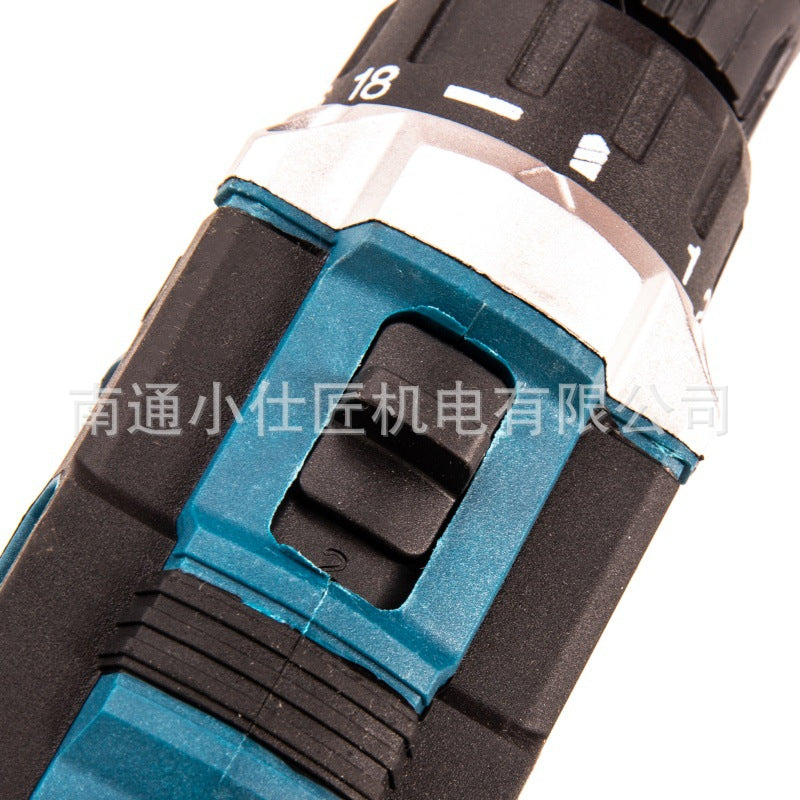 Cross-Border Foreign Trade Rechargeable Lithium Drill Household Portable Multi-Function Two-Speed Pistol Drill Electric Screwdriver Wholesale