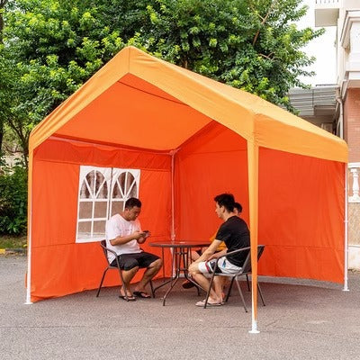 Night Market Stall Internet Celebrity Tent Courtyard Outdoor Foldable Advertising Rainproof Sunshade Four-Corner Umbrella Parking Shed