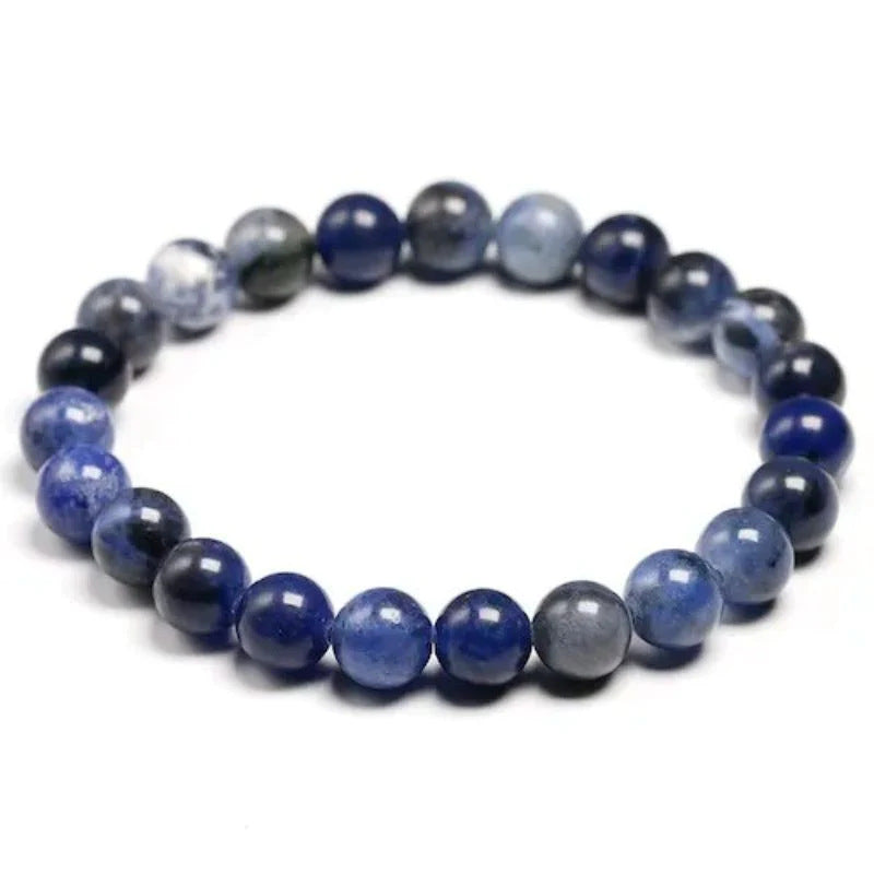 Black Gallstone Elastic Bracelet for Women Friendship Gift Cross Pendant Tiger Eye Blue Vein Agate Beaded Bracelet