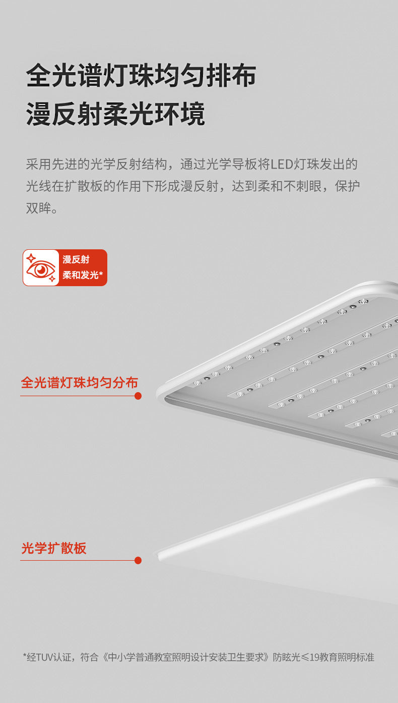 Lamp in the Living Room Modern Minimalist and Magnificent2025New Ceiling Light Ultra-Thin Bedroom Light Zhongshan Lighting Full Spectrum Main Light