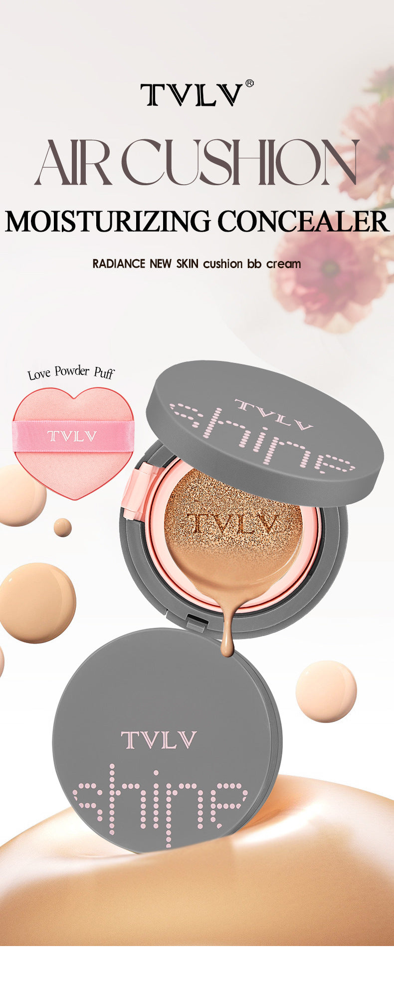 AliExpress Beauty Cushion BB Cream White People Yellow Black Skin Multi-color Concealer Cream Covering Spots Acne Marks Isolation Cream