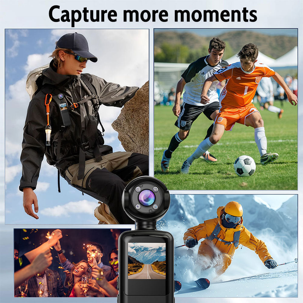 New high-definition handheld clip-on camera1080P Belt WIFI HD Law Enforcement Recorder Outdoor Sports Camera
