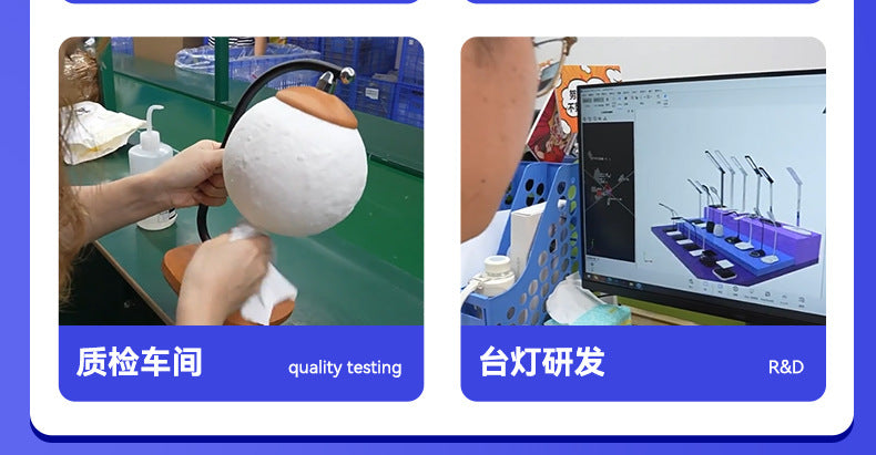 Customized Multifunctional Eye Protection Desk Lamp for Study, Smart Reading Lamp, Desktop Foldable Digital Display Time Study Lamp