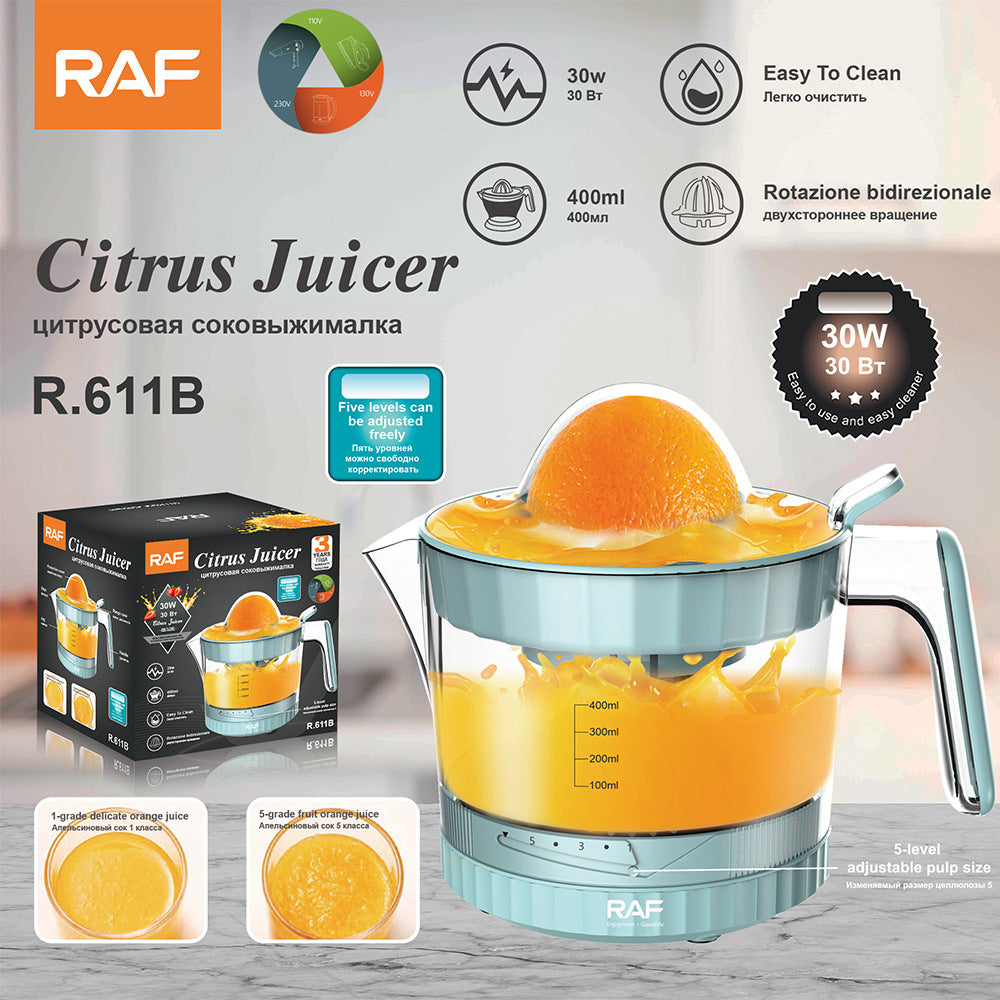 RAF EU Plug Electric Fresh Orange Juicer1L Household automatic juicer lemon orange juicer small portable