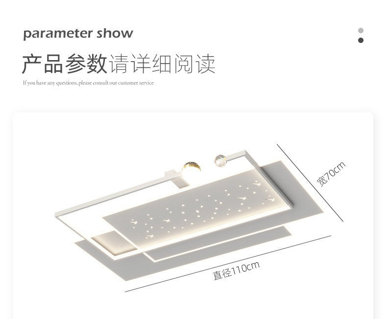 Modern minimalist living room led Ceiling Lamp2024New style main hall lamp wrought iron bedroom lamp high-end dining room lamp