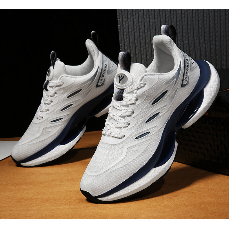 Summer Breathable Men's Shoes2025New Youth Sports Casual Running Shoes Student Lightweight Dad Mesh Trendy Shoes