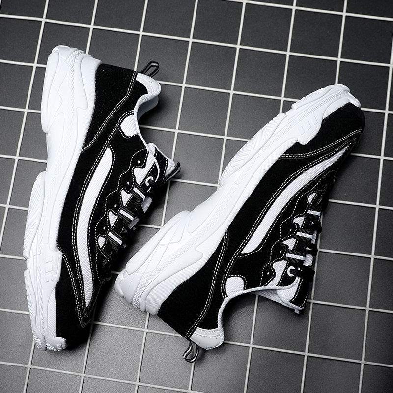 ins Super Popular Shoes Trendy Shoes Summer Height-Increasing White Sneakers Korean Style Versatile White Sports Shoes Dad Shoes