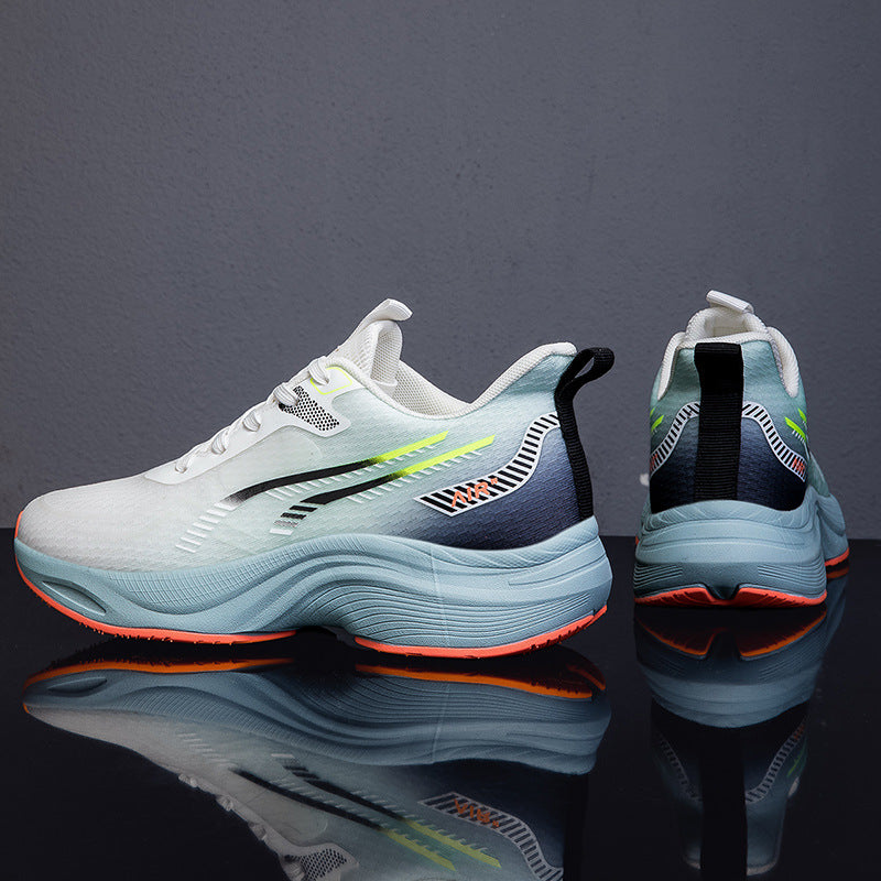 Casual mesh shoes new soft sole cushioning men's running shoes breathable mesh2025New lightweight high-elastic sports shoes