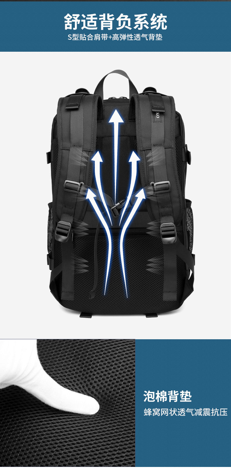 Korean Style Backpack Trendy Brand Laptop School Bag Lightweight Large Capacity Water-Resistant Commuter Bag for Middle and High School Students and College Students