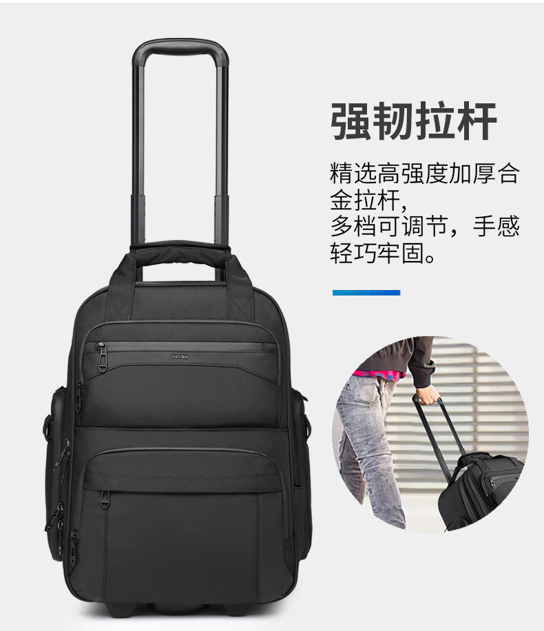 Trolley Travel Bag Business Boarding Bag Large Capacity Waterproof Oxford Cloth Multifunctional Handheld Wheeled Travel Bag