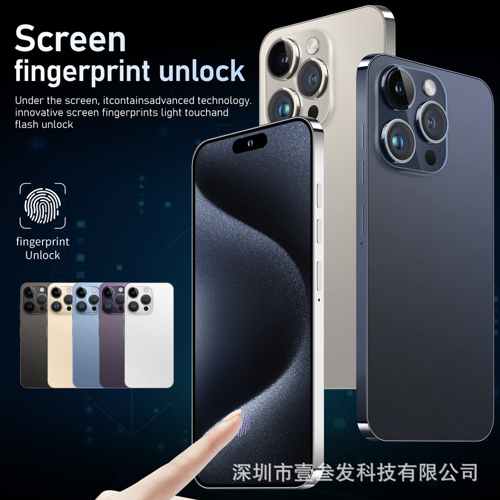 New Mobile Phone I15 ProMax Lingdong Island4+64G 6.5Inch Large Screen 4G Octa-Core Factory
