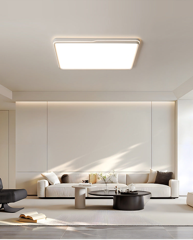Full Spectrum Eye Protection Living Room Main Light2025New Trendy Cream Style Rectangular Ceiling Light Full House Zhongshan Lighting