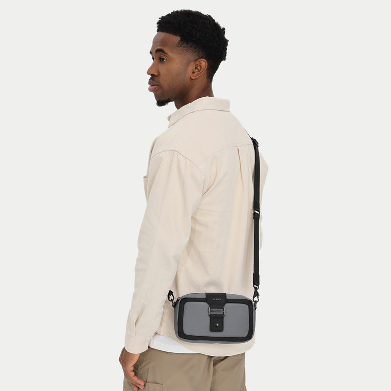 Men's Crossbody Bag High-End Single Shoulder Bag Portable Small Bag Waterproof Oxford Cloth Mini Men's Bag Trendy Style