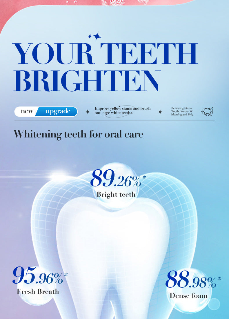 All English Tooth Powder50g SADOER Clean Tooth Stains, Care for Gums, Freshen Oral Care,  Foreign Trade Wholesale