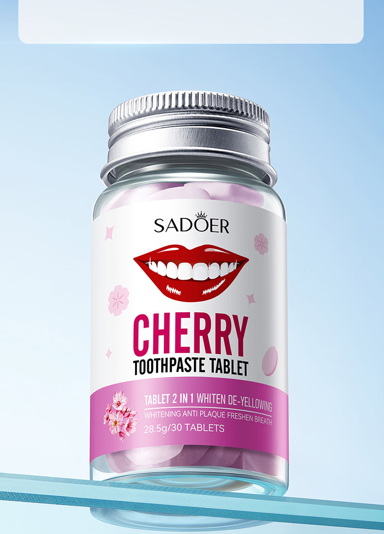 All-English Solid Toothpaste Series SADOER Sakura Whitening Anti-Yellowing Teeth Cleaning Toothpaste  Wholesale