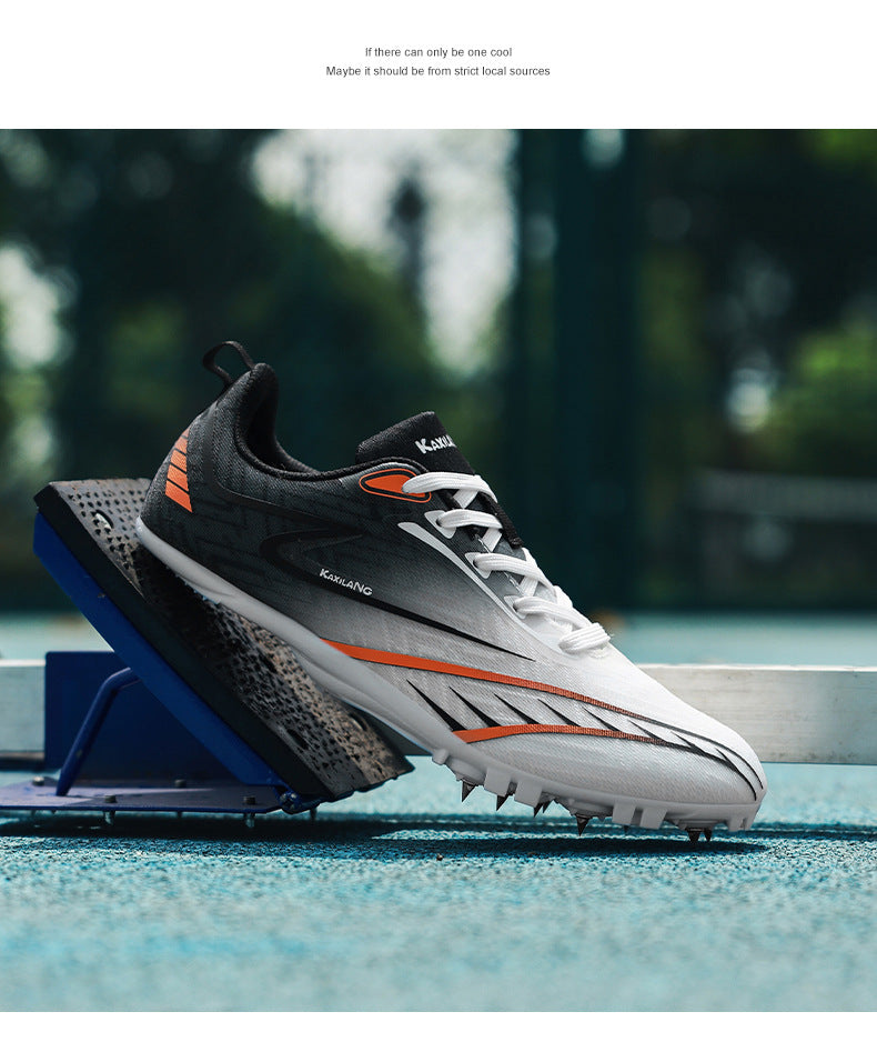 8Mesh Surface Sprint Shoes Track and Field Triple Jump Competition Training Shoes Unisex Sports Shoes for Middle School Entrance Exam All-around Sports Shoes