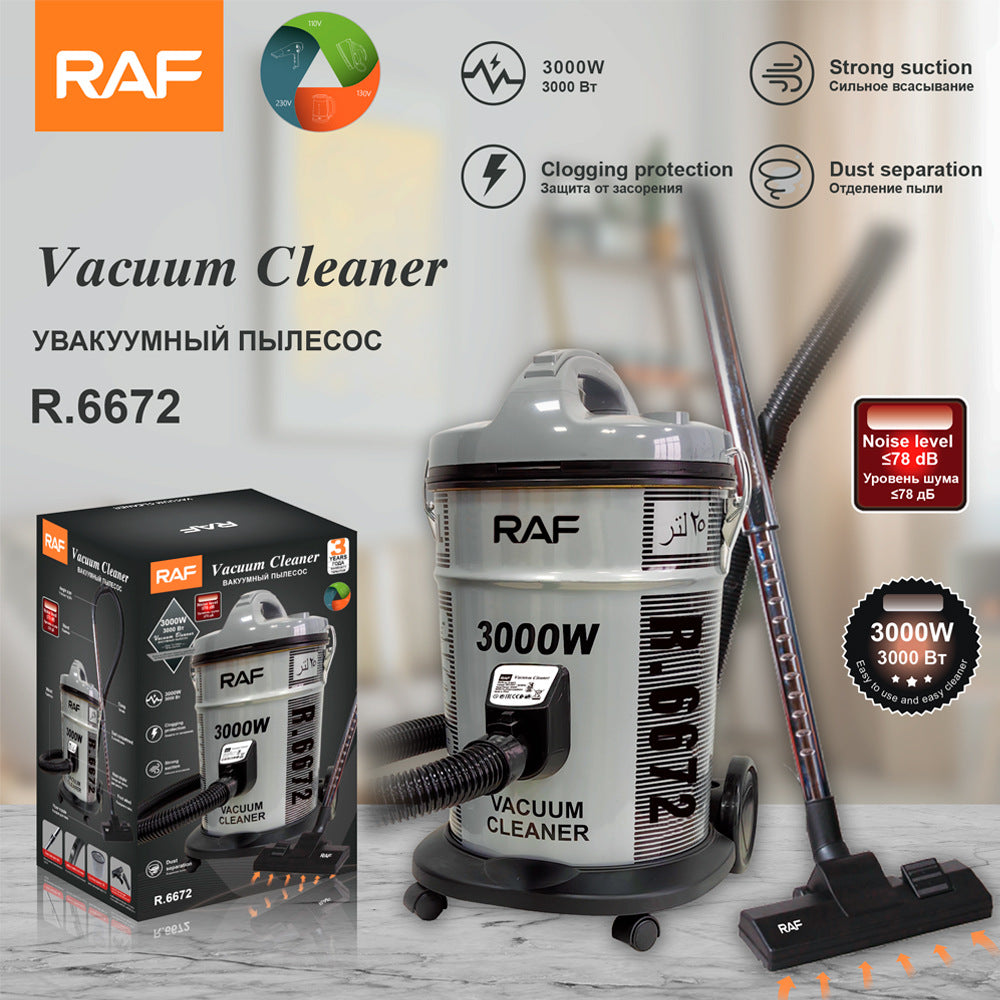 RAF European Standard Dry Vacuum Cleaner Home Hotel Super Suction High Power Handheld Bucket Vacuum Cleaner