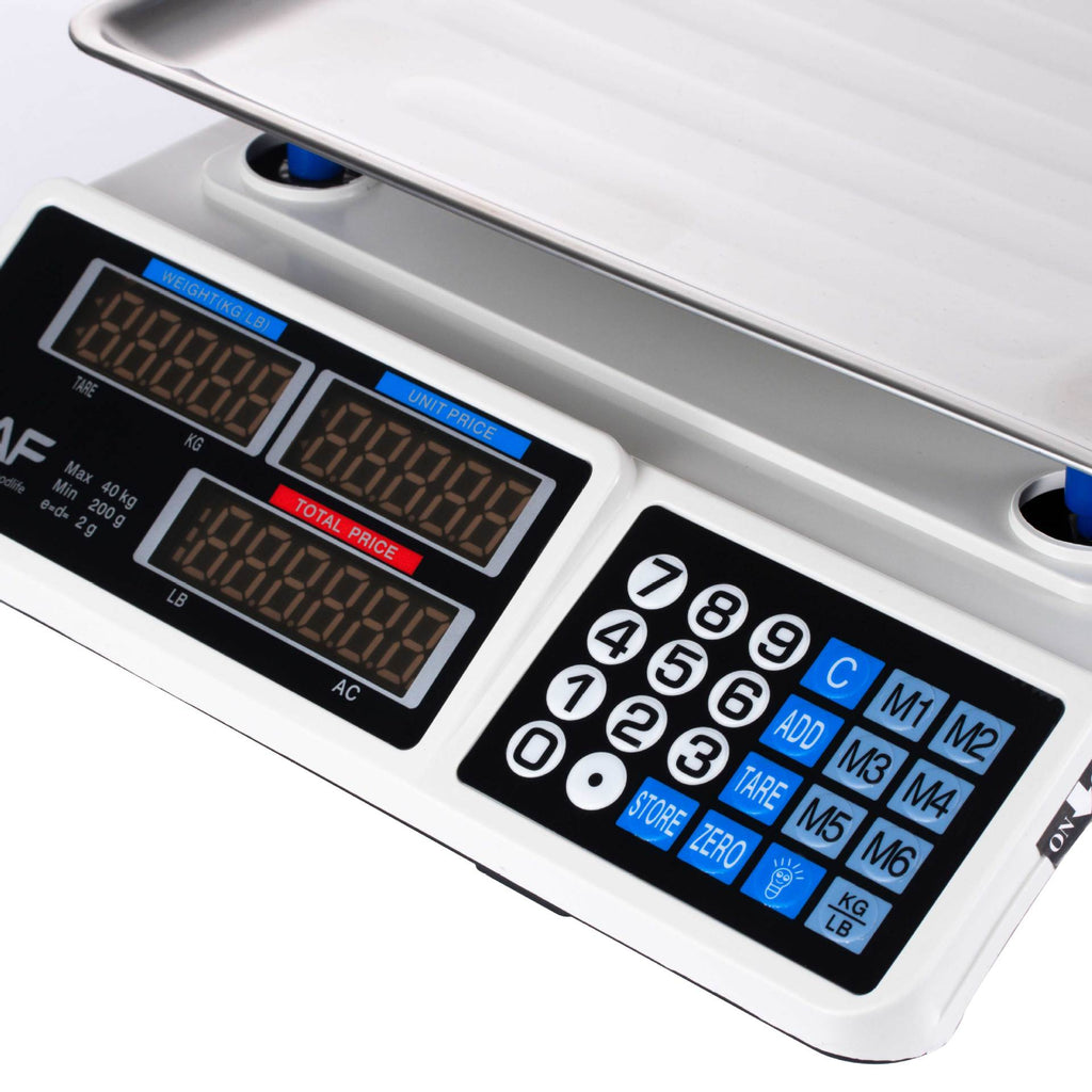 RA  European Standard Digital Display Pricing Scale Multi-Unit Conversion Fair Scale LCD Display Automatic Shutdown