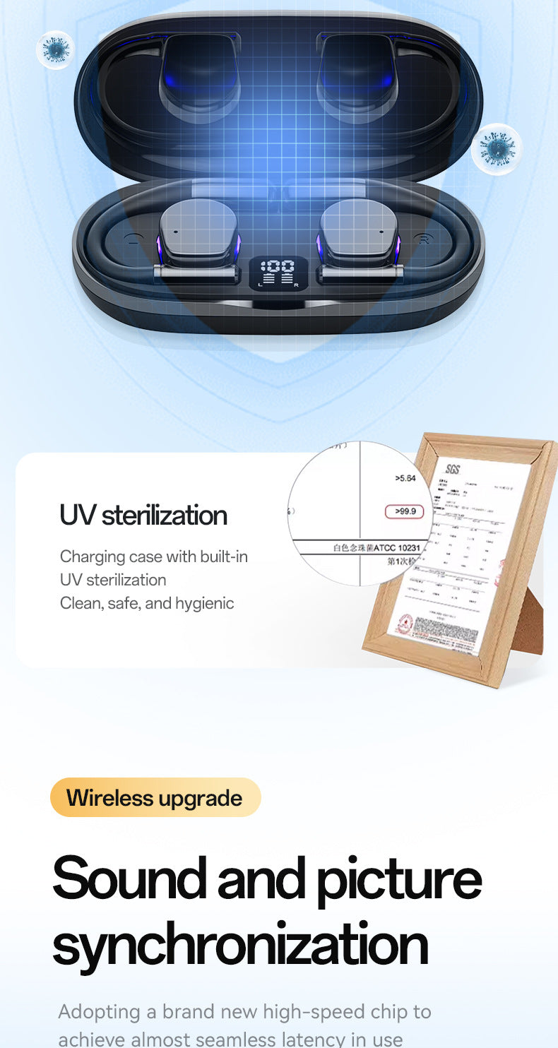 M111New Smart AI Bluetooth Earbuds OWS Ear-hook Style Ultra-long Battery Life Huaqiangbei Wholesale