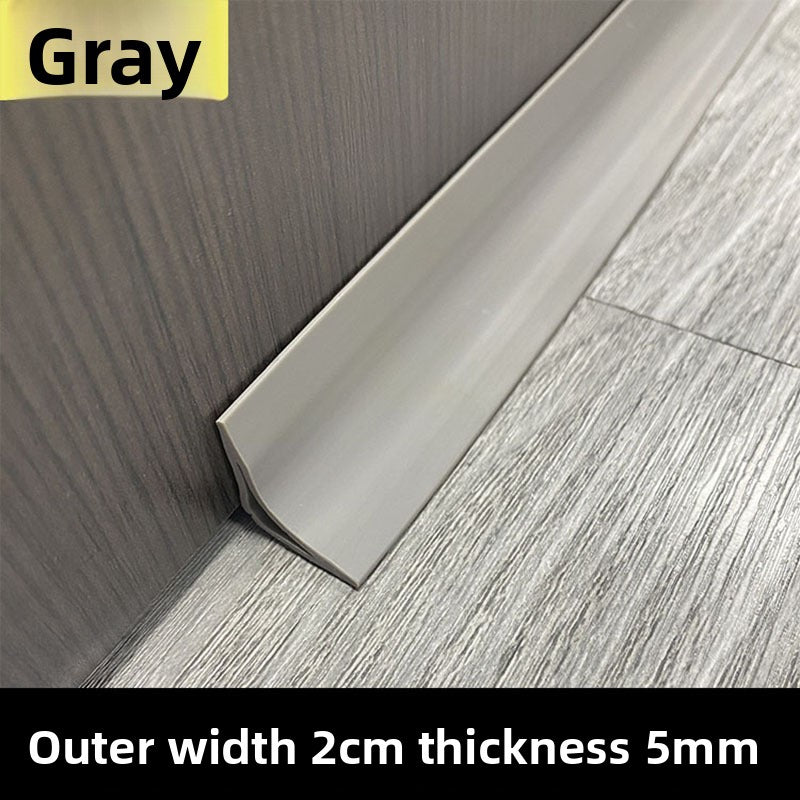 PVC Inner corner trim for wooden flooring, decorative corner strip, self-adhesive arc edge trim for wardrobe, triangular edge trim