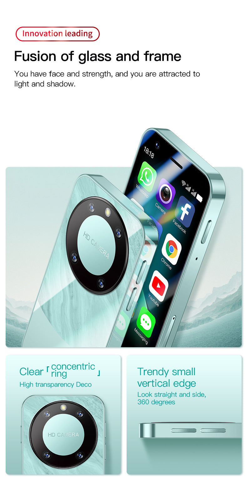 Hot Sale F8 Pro Mini Mobile Phone Dual Sim Quad Core Google Store Android Smart Small Phone(Popular)