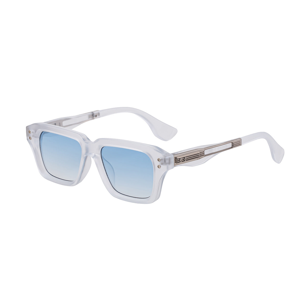 2025New European and American Fashion Square Frame Sunglasses for Men, Unique Small Frame, High-End Trendy Sun Protection Sunglasses for Men