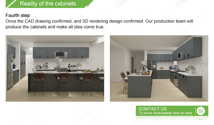 Ready to Assemble Modern Kitchen Cabinets Furniture Aluminium Cabinet Kitchen 4g
