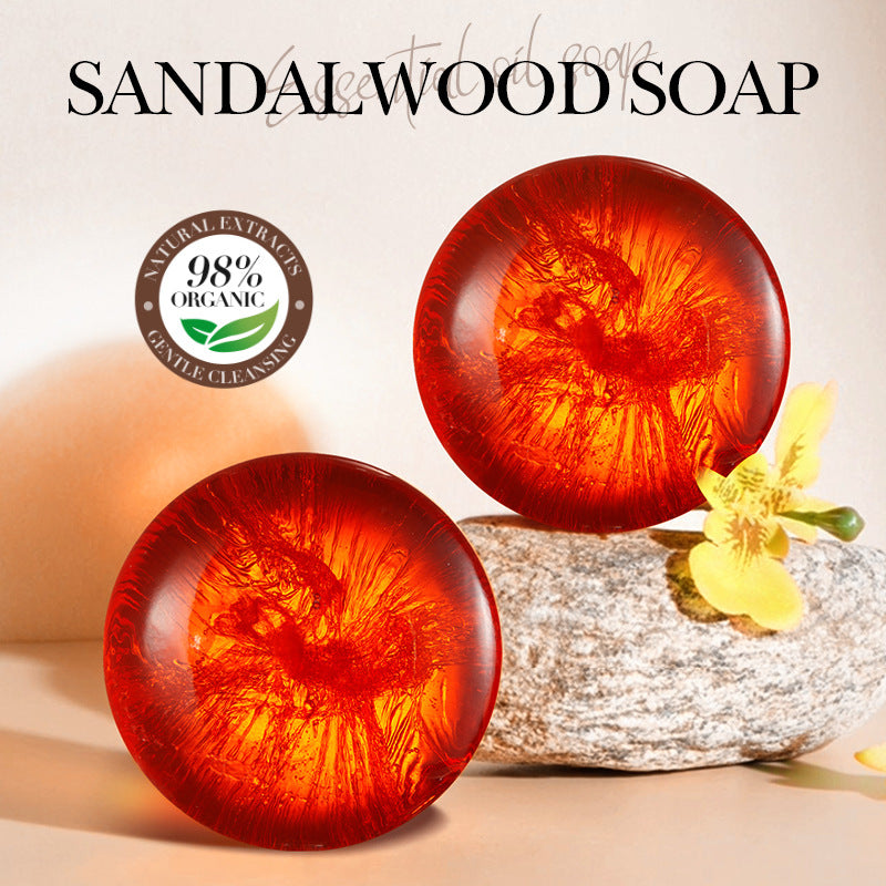 Cross-border Sandalwood Essential Oil Soap80g Amino Acid Body General Handmade Soap Export Manufacturer Wholesale