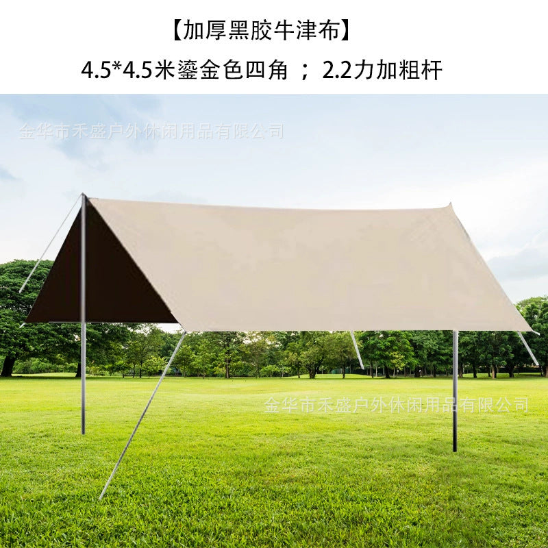 Camping Tarp Wholesale In Stock Camping Tent Outdoor Sunshade Portable Sun Protection Rainproof Tarp Tent
