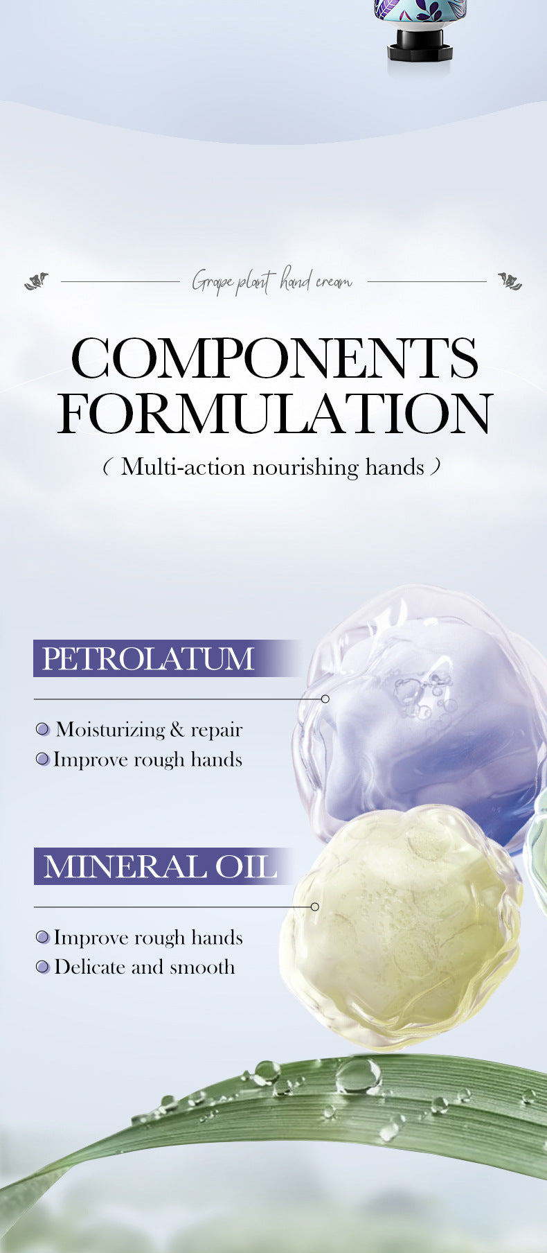 Grape Moisturizing Hand Cream SADOER Autumn and winter anti-chapped moisturizing hand cream cross-border foreign trade wholesale