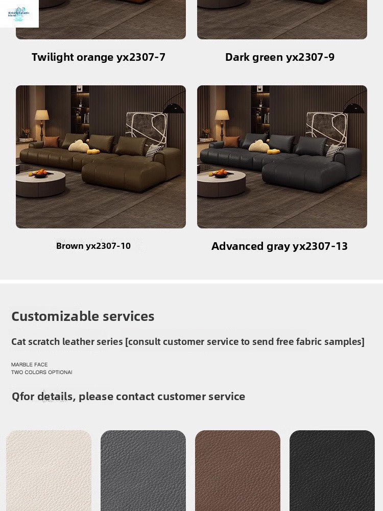 Modern Light Luxury Nordic Faux Fur Sofa Small Apartment Living Room Straight Row Chaise Cloud Puff Sofa Internet Celebrity Style
