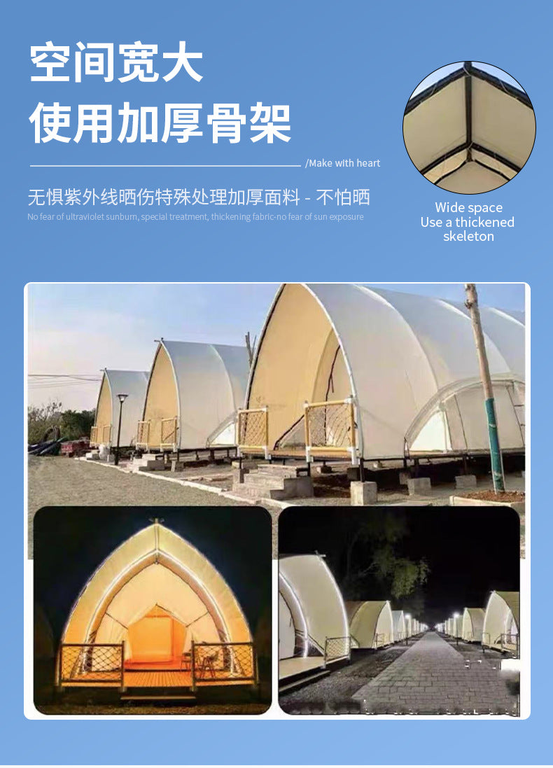 Outdoor Camping Sailboat Tent Resort Luxury Camping Tent Large Homestay Light Luxury Hotel Boat-shaped Tent