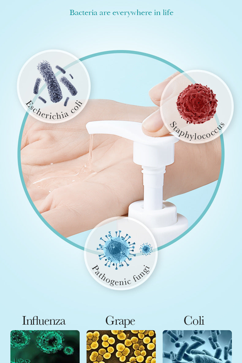 All English Hand Sanitizer500ml SADOER Foam Deep Cleansing Large Capacity  Foreign Trade Wholesale