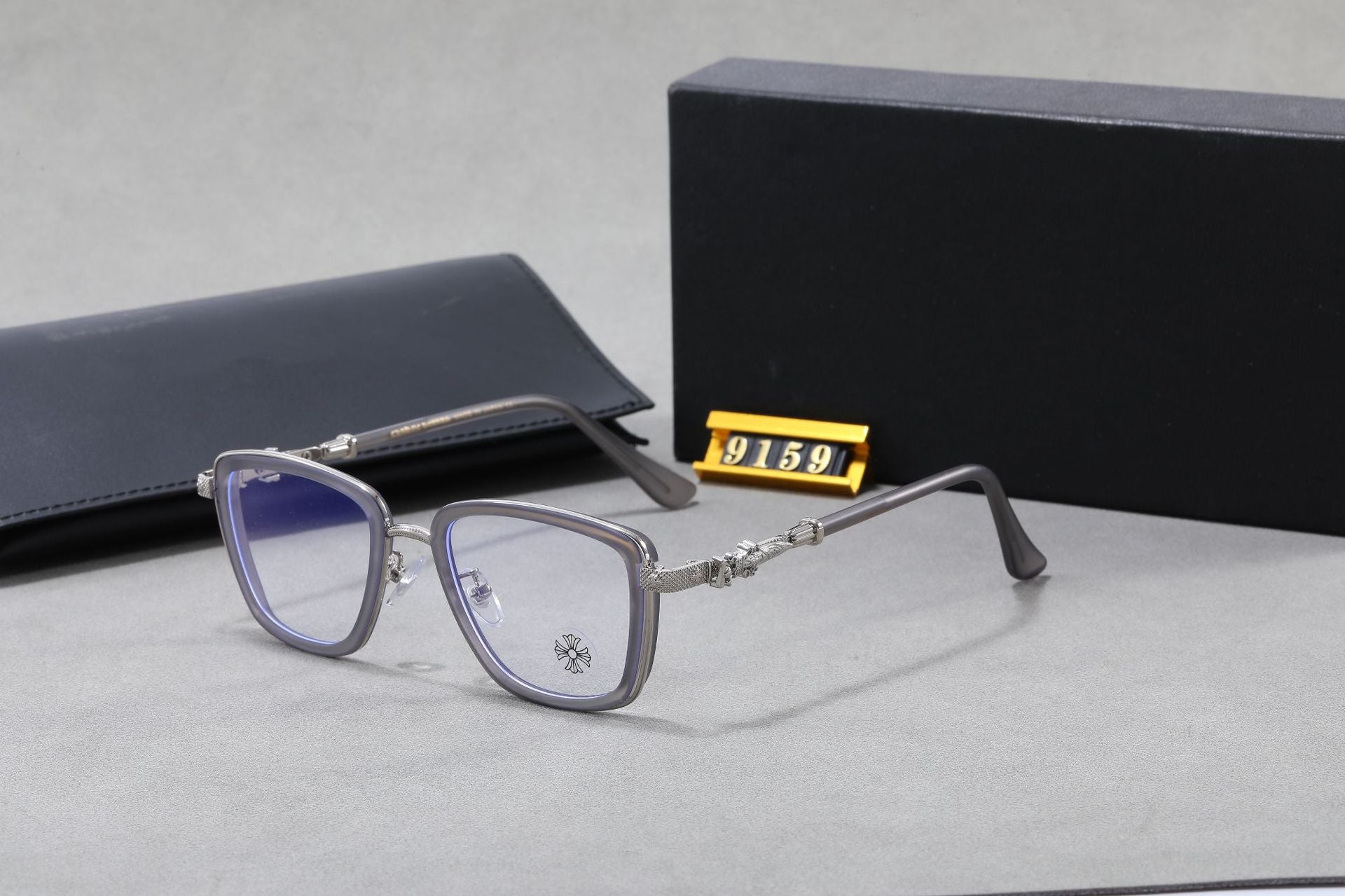 Crowe Style Pilot Double Bridge Sword Model Glasses Frame Large Size Men's Changeable Color Retro Wide Rim High Prescription
