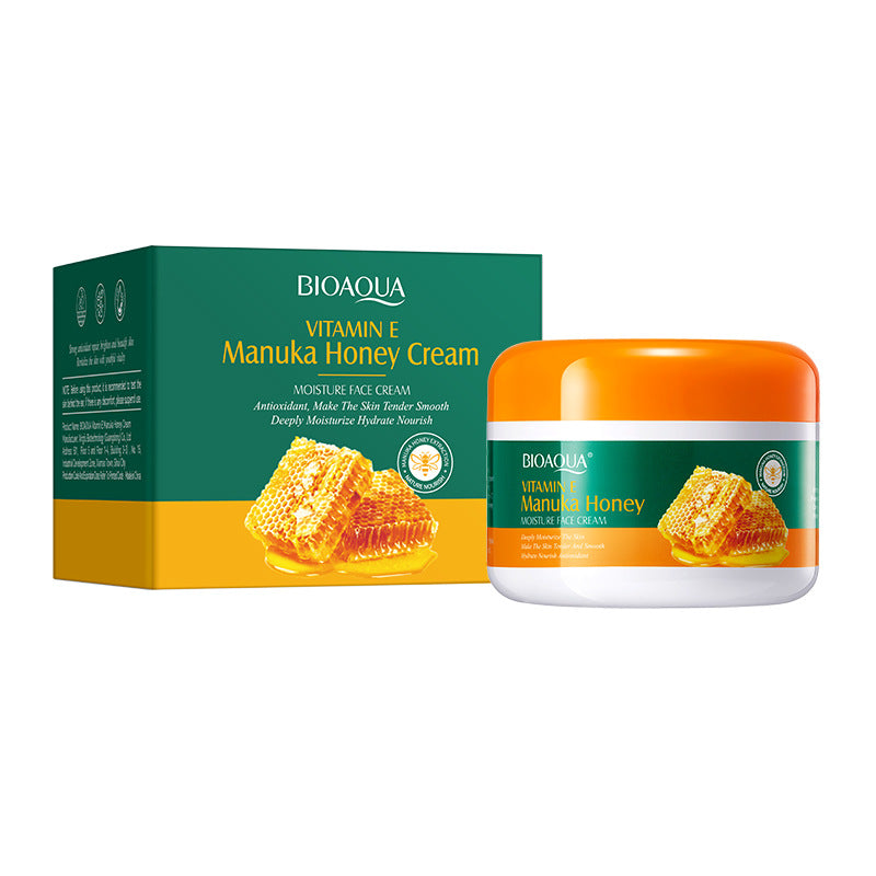 Vitamin E Manuka Honey Face Cream BIOAOUA Moisturizing and Nourishing Face Cream Cross-Border Wholesale