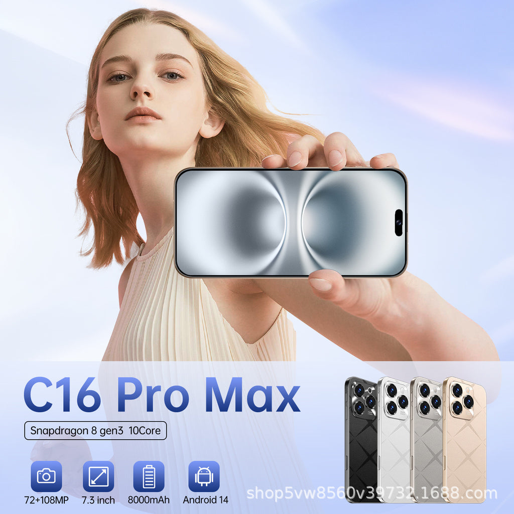 Hot Sale A16ProMax Android Intelligence5G Mobile Phone16+1T Factory Direct Sales Mobile Phones